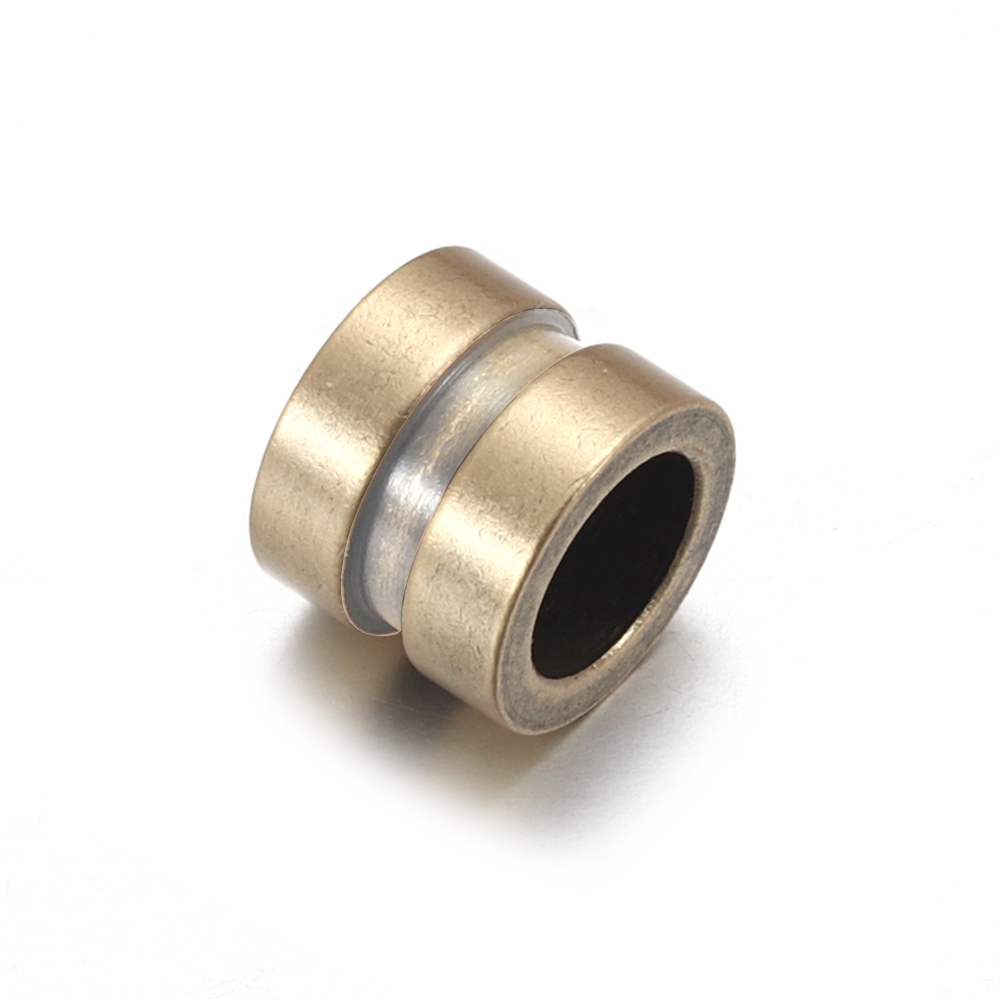 1piece Stainless Steel 6.5mm Hole Size Spacer Hair beard Beads DIY Paracord Knife Lanyard Jewelry Accessories Bracelet Making