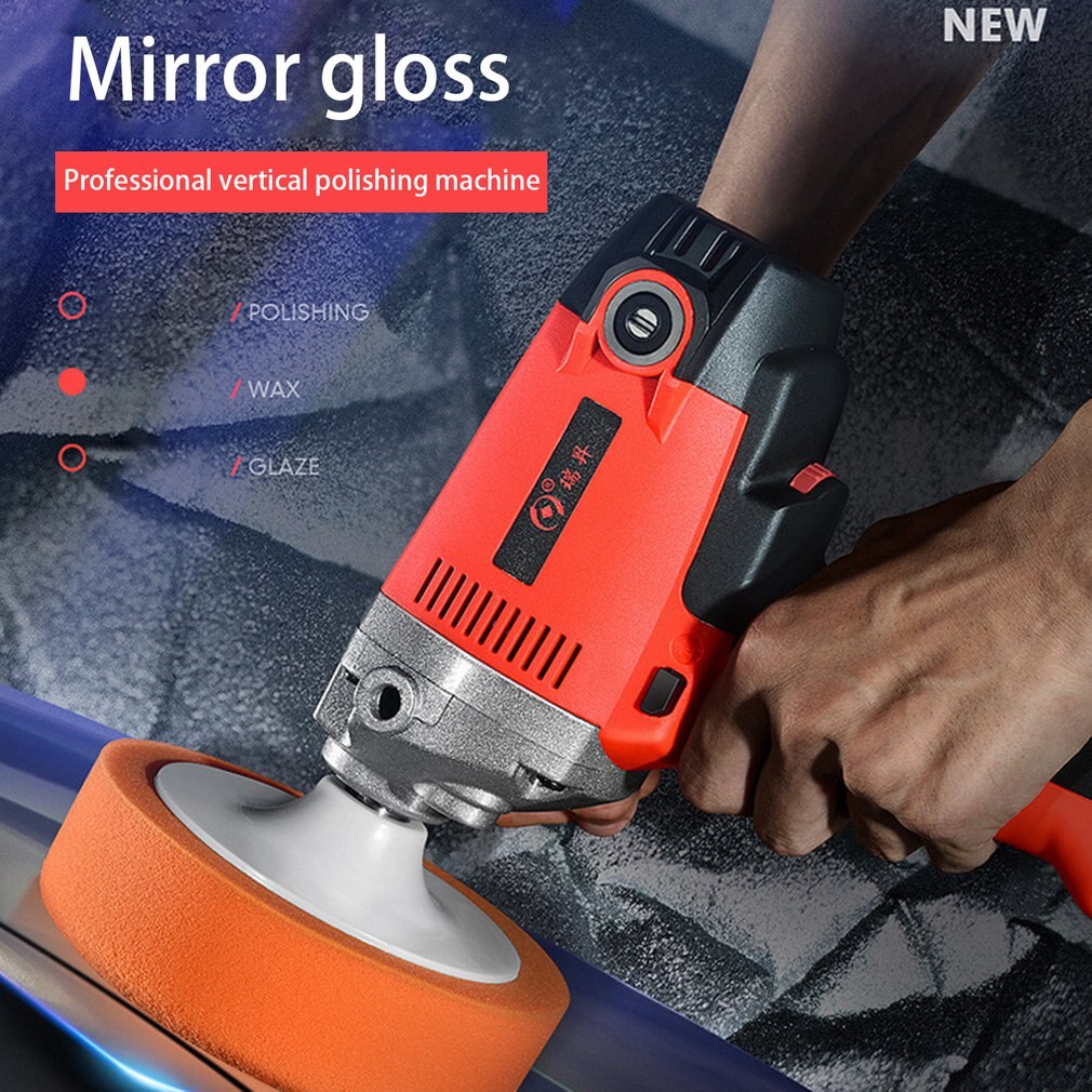 1100W 220V Electric Car Polisher Machine Auto Polishing Machine Adjustable Speed Sanding Waxing Tools Car Set Power Tool EU Plug