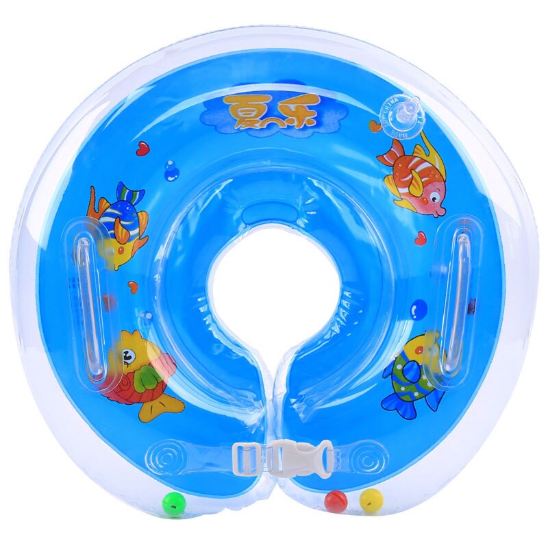 Zwemmen Baby Accessoires Hals Ring Buis Veiligheid Baby Float Cirkel Baden Opblaasbare Water Baby Zwemmen Accessoires: Blauw