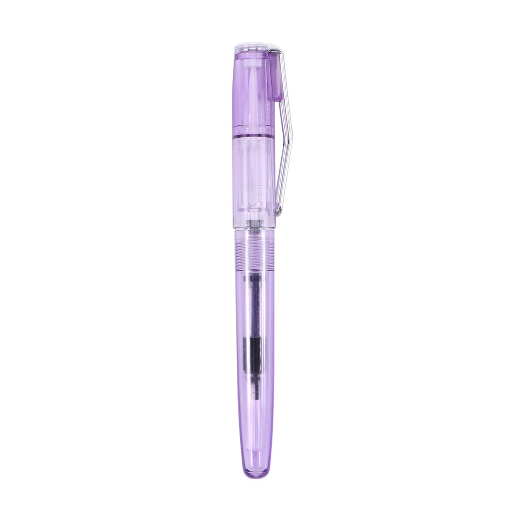 Practical 135*13mm Transparent Writing Pen for Traditional Chinese Calligraphy Practice Watercolor Acrylic Painting Drawing Pen: purple