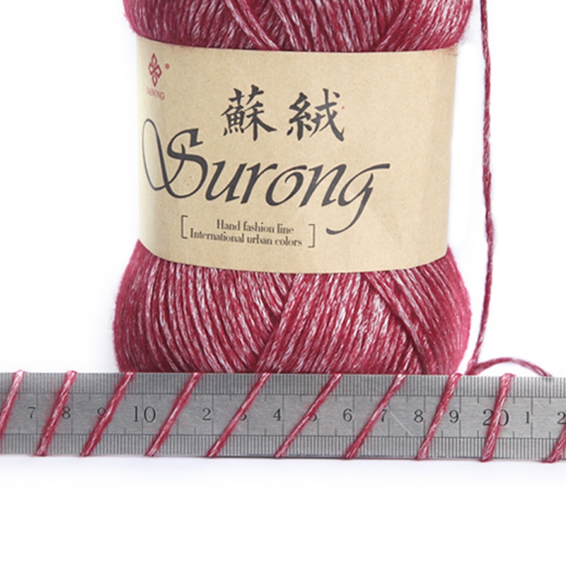 Worsted 100g/ball DIY Blended Thick Yak Yarn Soft Baby Milk Cotton Yarn DIY Weaving Hand Knitting Crochet Thread JM001