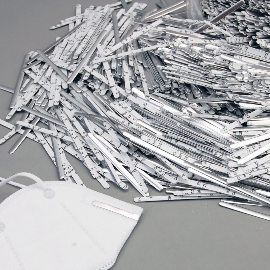 100 Stks/pak Neus Strips Voor Diy Sheild Maken Craft Accessoires Aluminium Strip Voor Bridge Materiaal 85 Mm Cords strip