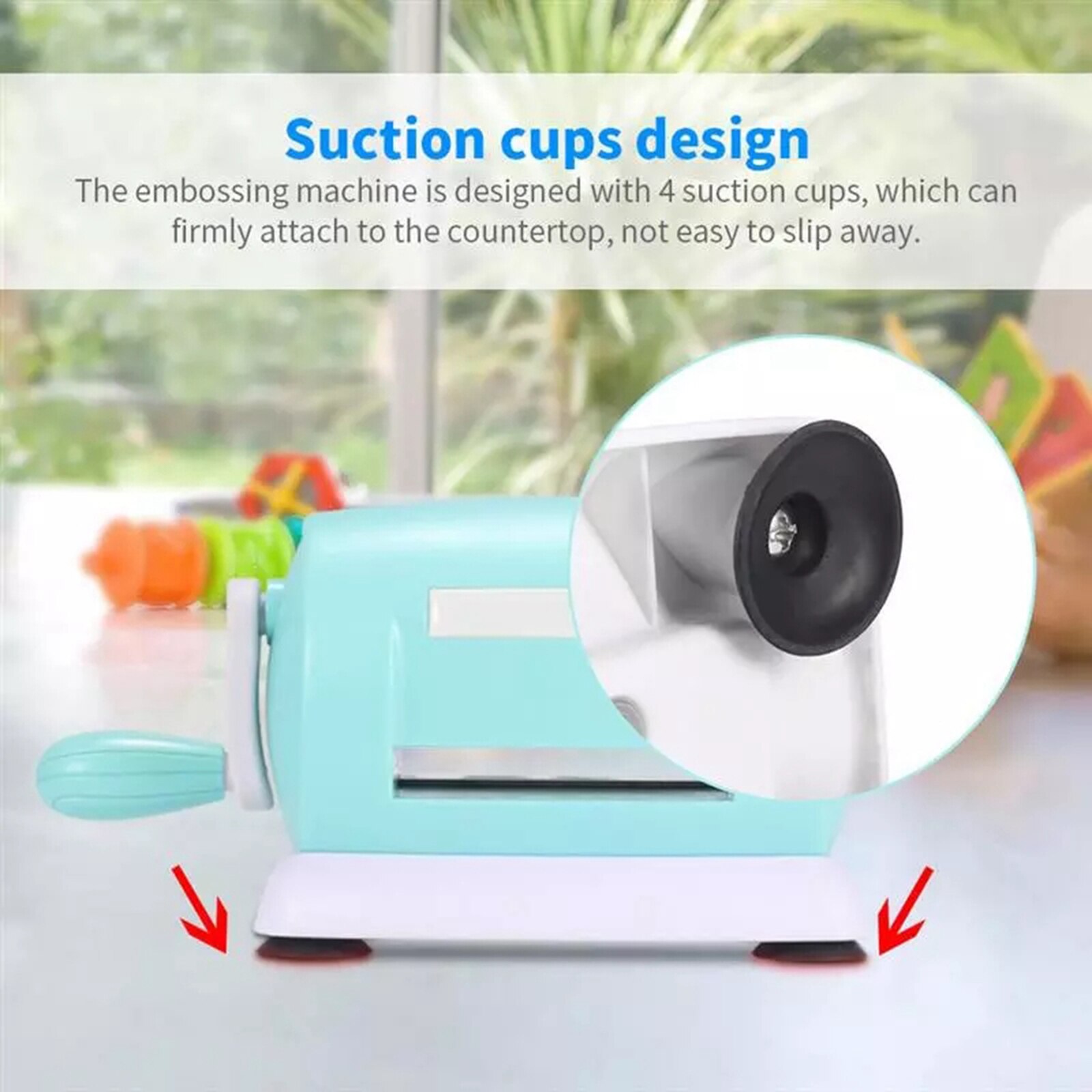 Manual Die Cutting Embossing Machine for Arts Crafts Scrapbooking Cardmaking DIY Paper: Blue