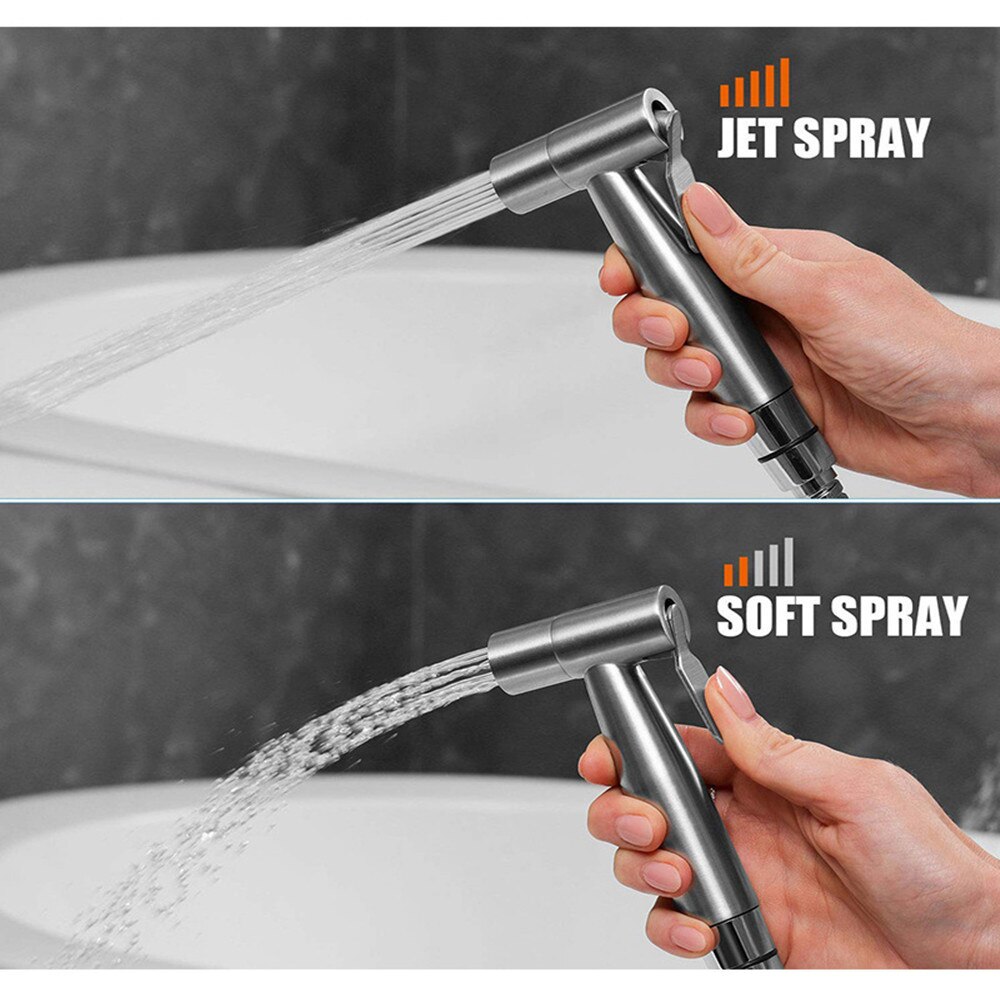 Stainless Steel Handheld Toilet bidet sprayer set Kit Hand Bidet faucet for Bathroom hand sprayer shower head self cleaning