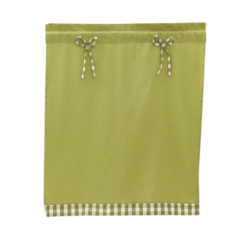 fast farge bowknot kjøkken kort gardin vindu valance drapere student seng gardin hjem balkong vindu dekorasjon: Grønn s