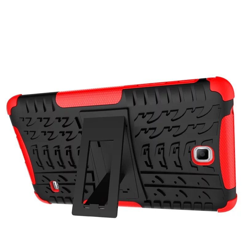 Funda de silicona para tableta Samsung Galaxy Tab 4 7,0, carcasa trasera de doble armadura con soporte, TPU + PC, T230, T231, T235, SM-T230, 7 pulgadas