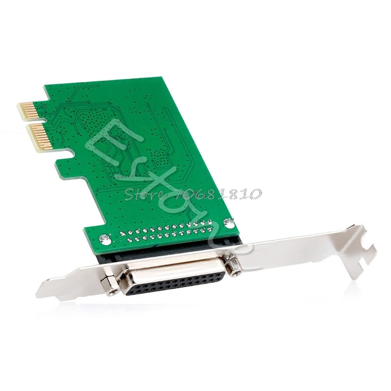 Parallel Port DB25 25Pin LPT Printer to PCI-E Express Card Converter Adapter