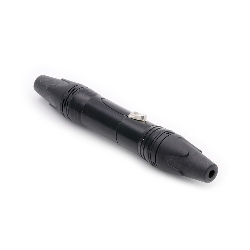 Connecteur de câble de micro XLR mâle à 4 broches, nickelé, 4 pôles, noir, , 10 pièces/lot