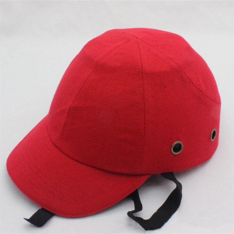 Travail sécurité bosse casquette casque coquille adulte homme Anti-fracassant Baseball chapeau en plastique dur Sports Style extérieur usure Protection de la tête: Rouge