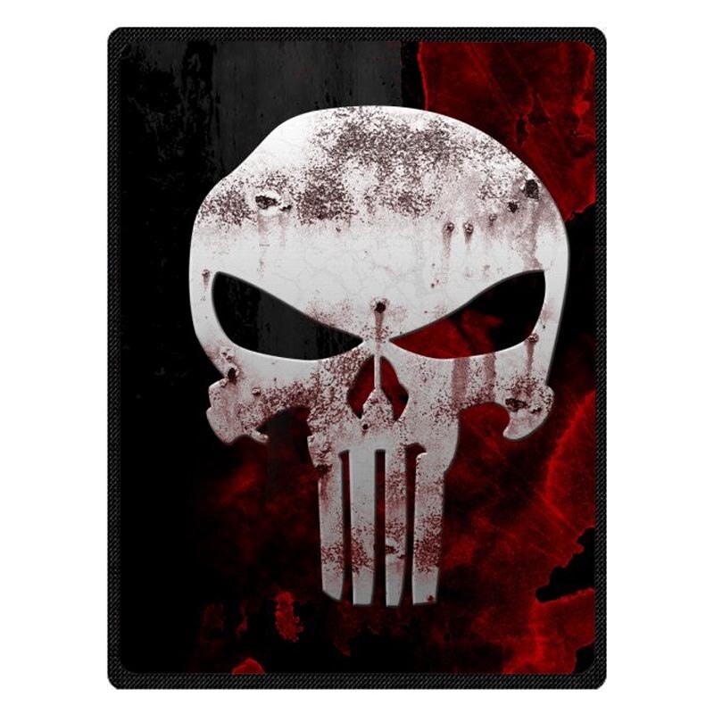 Punisher Skull Throw Blanket Coral Fleece Blanket Autumn Discount Blankets for Kids Boys Birthday: Color 5 / 125x150cm