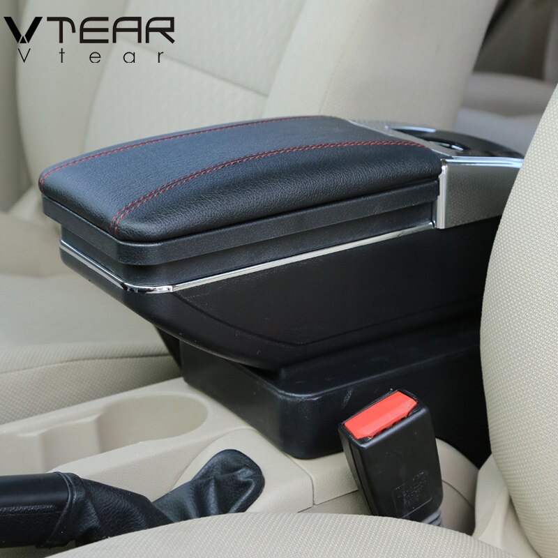 Vtear For mazda CX-3 CX3 armrest box central Store content box cup holder ashtray interior car-styling accessories2019: Red line