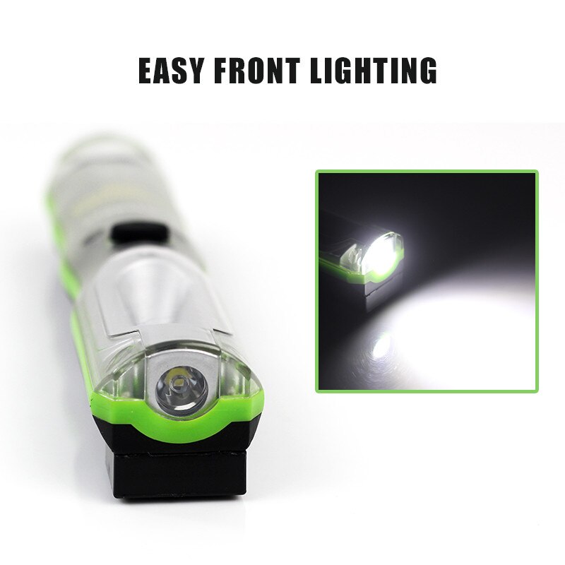 Draagbare Led Zaklamp Oplaadbare Magnetische Zaklamp Led Verlichting Cob Inspectie Lamp Voor Outdoor Camping Werken Vissen