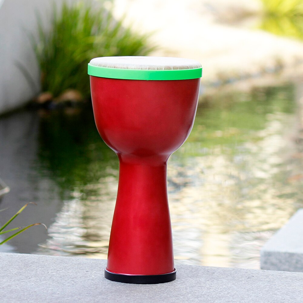 8 Inch African Drum Percussion Instrument Djembe Bongo Hand Drum Traditional Musical Instrument ABS Barrel Art