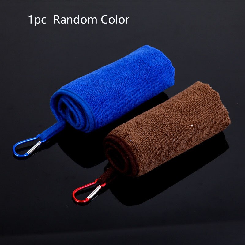 Serviette De Pêche Avec Clip épaissie - 30x40 Cm, Absorbante, Pour Sport, Randonnée, Camping - Vert/jaune/bleu