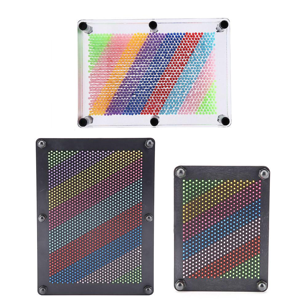 3D Pin Art Board Novel Pin Art Toy for Kids and Adult Pinscreen Needle Board Sculptures Painting Carving Pinart