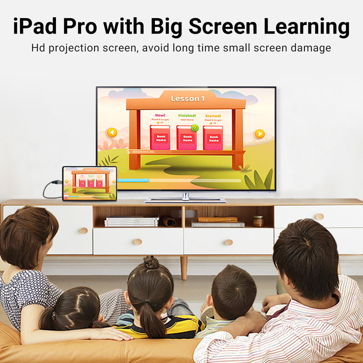 Cable USB C a HDMI de 6,6 pies 4K para monitor, adaptador HDMI a USB C para MAC, convertidor USBC a HDMI para iPad pro, MacBook air