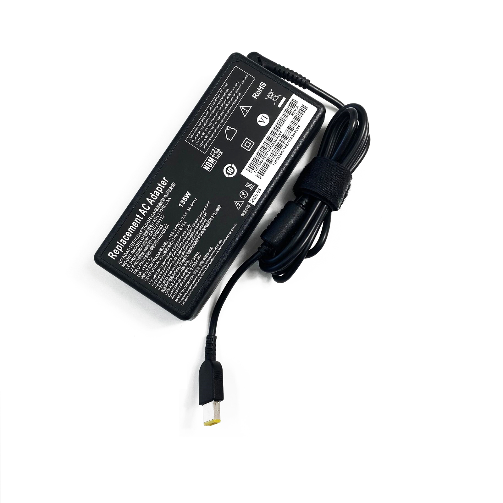 20V 6.75A 135W Laptop Ac Adapter Charger for Lenovo Legion Y520 Y520-15IKB Y520-15IKBN Y520-15IKBA Y530 Y530-15ICH Y7000P