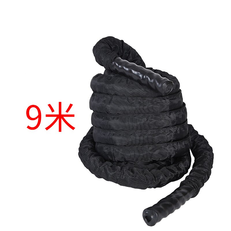 Cuerda de batalla pesada de 25MM x 9M, equipo de entrenamiento de cuerpo completo para Crossfit, gimnasio, Fitness, cuerdas de entrenamiento de Cardio al aire libre: 9m-3
