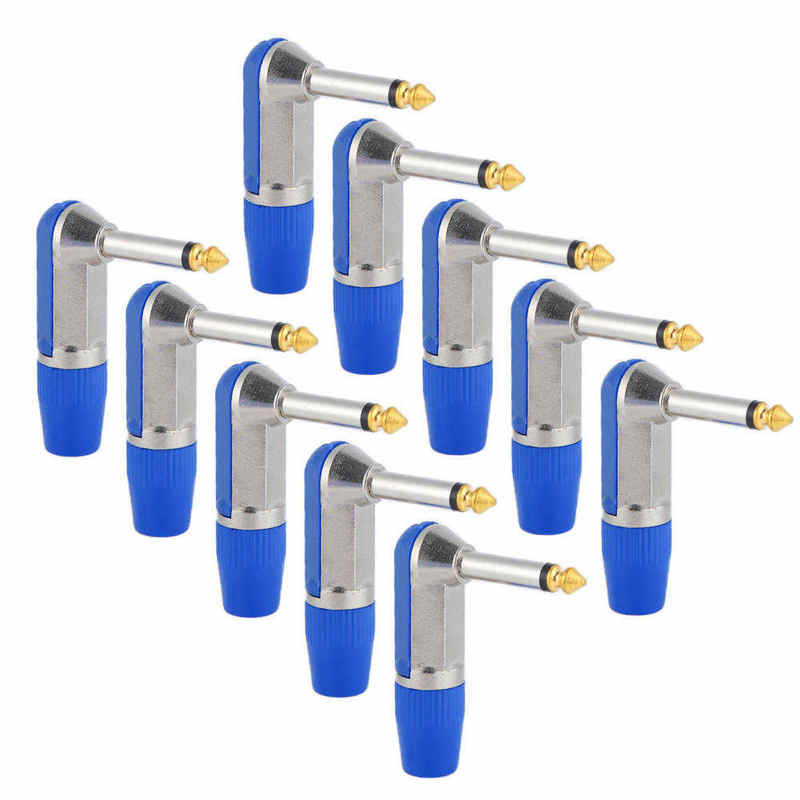 Microphone Plug Headphone Adapter Angled for Theater for Home: Blue
