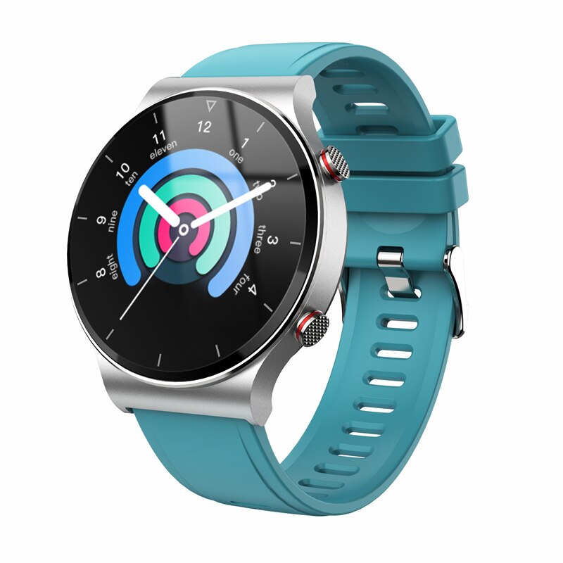 Montre connectée i19, Bracelet de sport, Fitness, étanche IP67, 1,3 pouces, Bluetooth, appel téléphonique, connexion TWS, casque, lecture de musique MP3: Blue