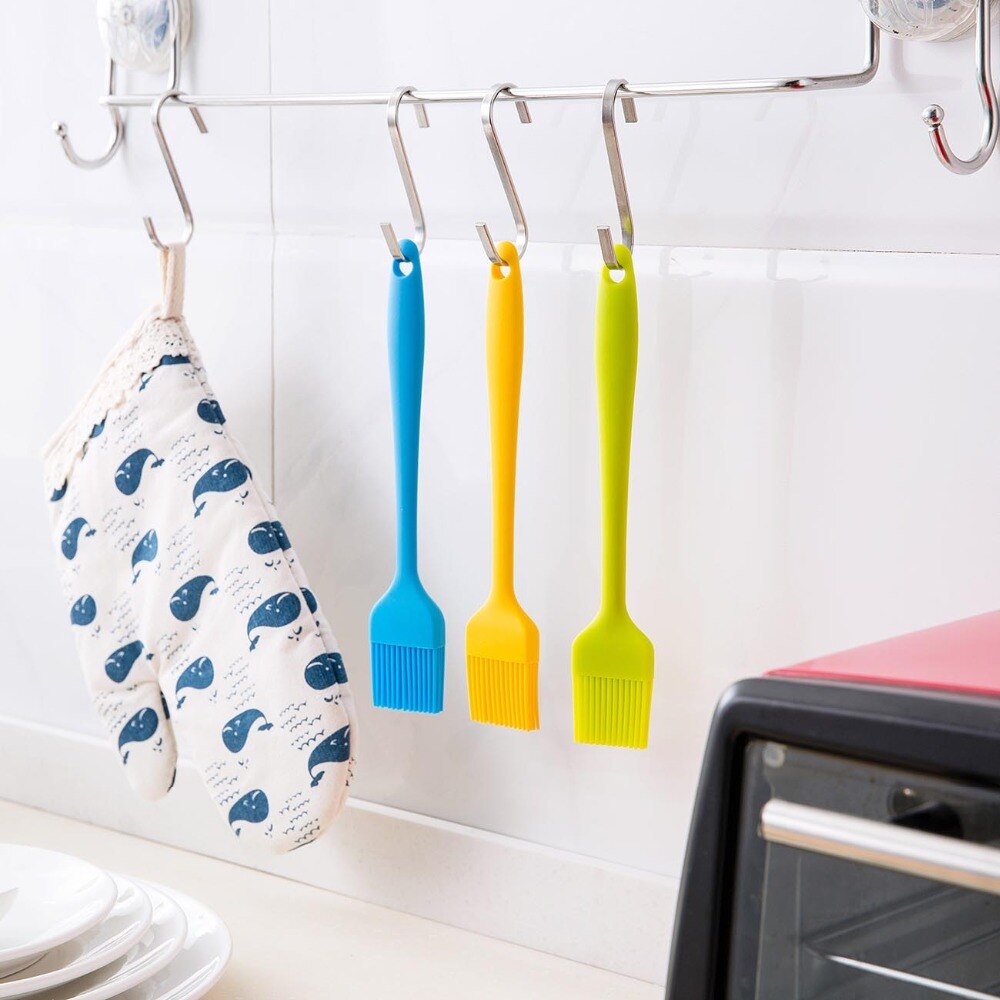 2020 hete 3pc bbq grillborstel siliconen kwast olie saus kwasten brood boter kwast gebraden vlees keuken grill accessoires