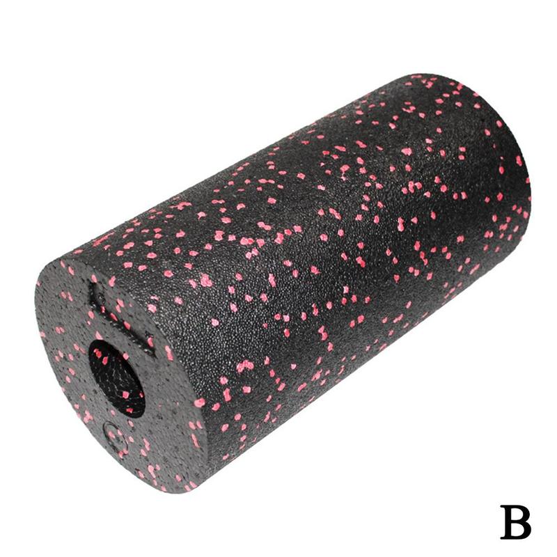 Rodillo de espuma Fascia rollo EVA hueco Yoga masaje de columna ejercicio suministros palo Fitness relajación equilibrio Yoga palo del eje T9Q2: Black red