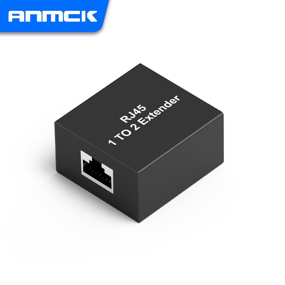 Anmck 40Gbps RJ45 Adapter Female Extender Plug CAT5E/6/8 Network Connector RJ45 Wall Plated Ethernet Cable Extension Converter