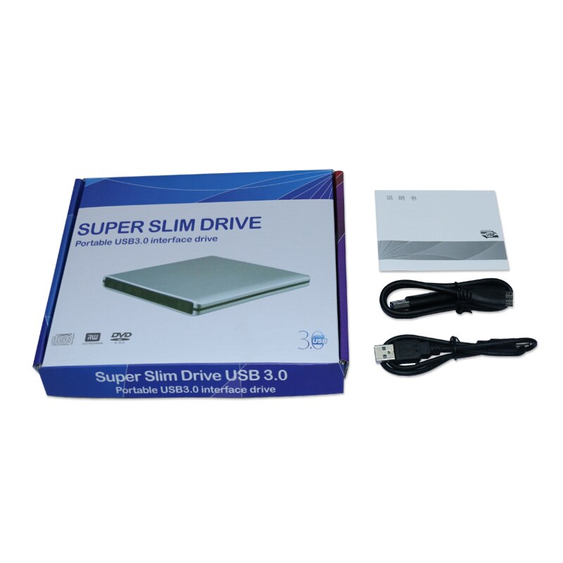 Voor Samsung Asus Dell HP Acer Ultrabook USB 3.0 Externe DVD Speler 8X DVD-ROM Combo Reader 24X CD-R Brander Slim optische Drive