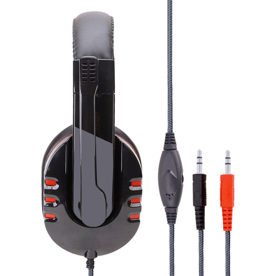 Wired Headset Gamer PC 3.5mm PS4 Headsets Surround Sound & HD Microphone Gaming Overear Laptop Tablet Gamer SY733MV: T2