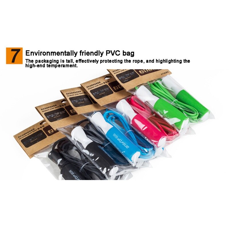PVC Sleeve Handle Skipping Rope Sports Jump Ropes Sponge
