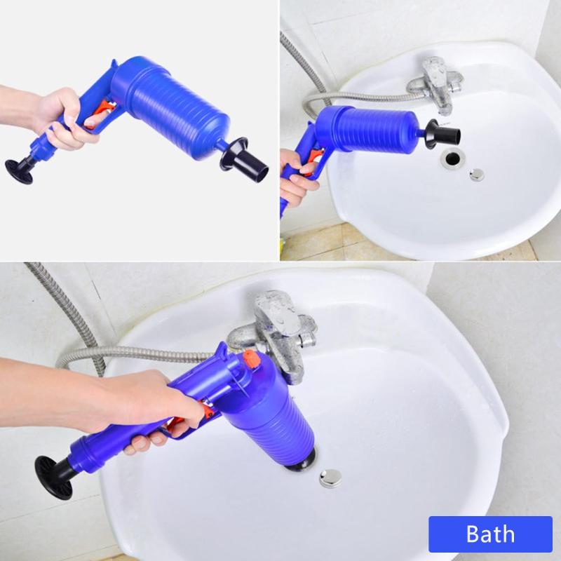 Hoge Druk Afvoer Ontstopper - Krachtige Handmatige Gootsteen Plunger voor Toiletten & Douches