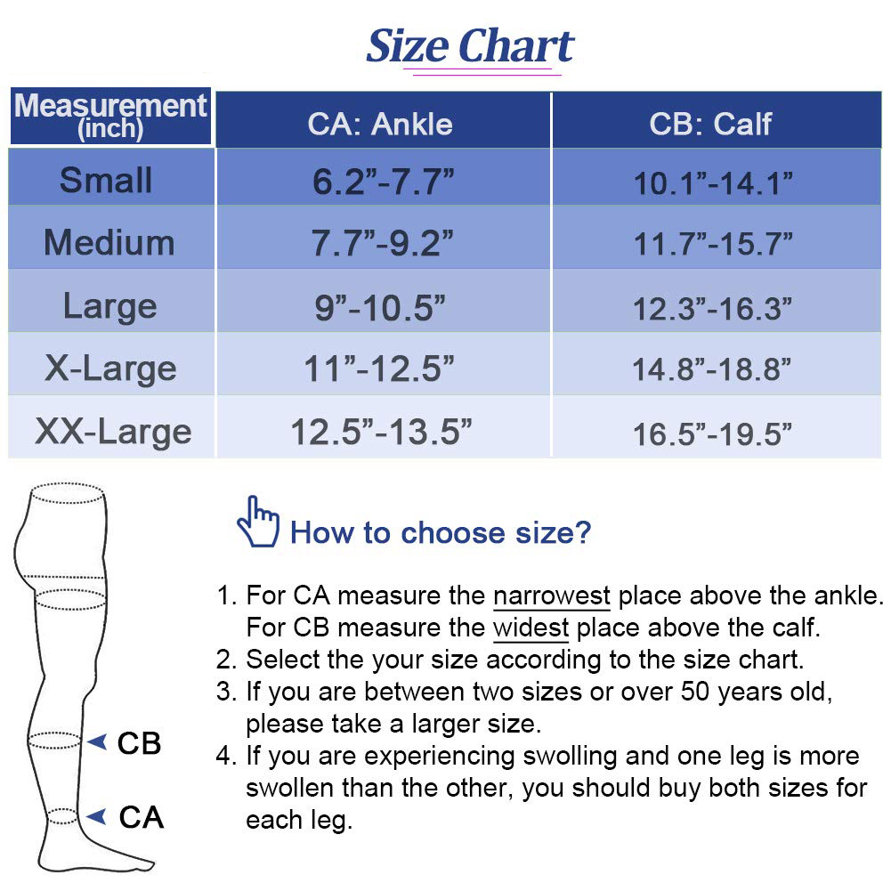 Open Toe Knee High Calf Compression Socks Women & Men Firm 20-30 mmHg Graduated Support for Varicose Veins Edema Flight Socks