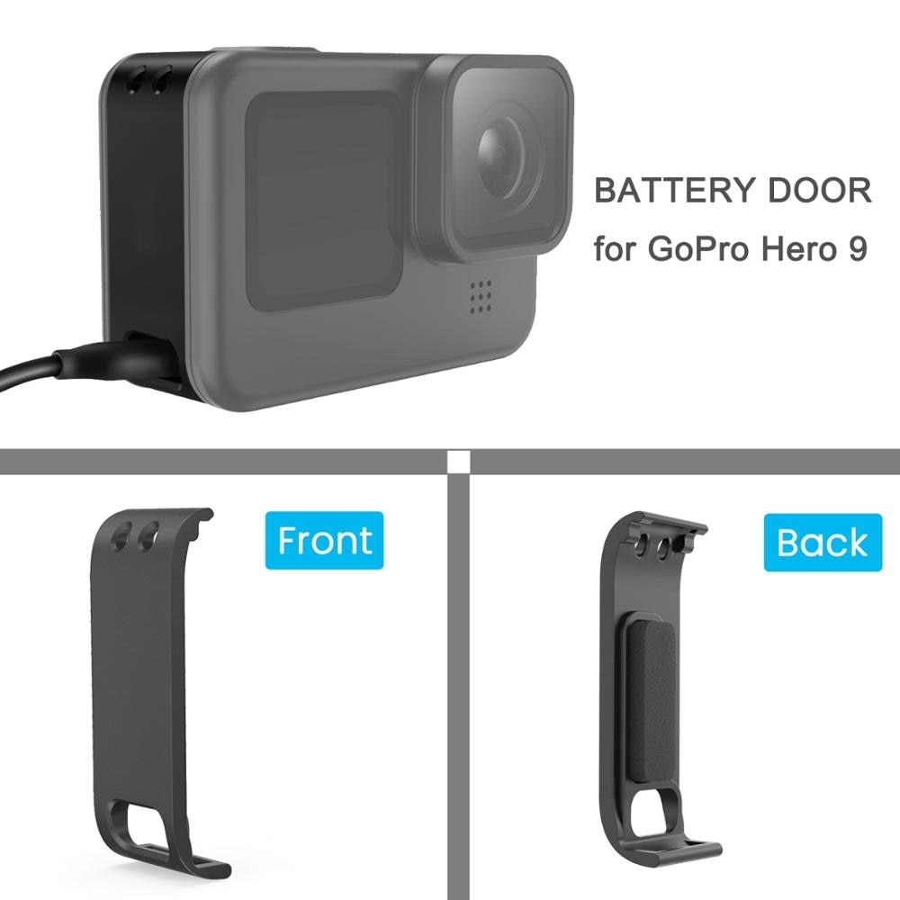 Battery Side Cover for GoPro Hero 9 Dustproof Battery Door Housing Case Lid for GoPro Hero 9 Camera Accessories