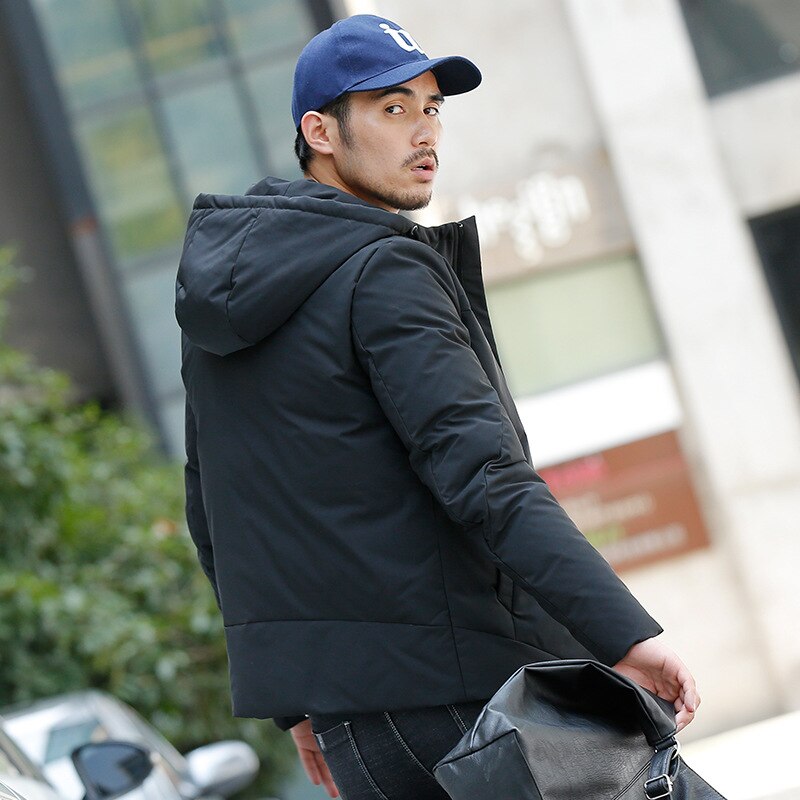 Winterjas heren warme gewatteerde capuchon overjas casual merk dons parka herenjas en mantel hoodies bovenkleding plus maten