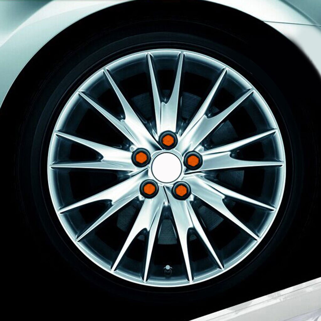 20 stk 17mm bilmøtrik dæksel bolte sekskantede møtrik dæksler auto bil hjul dæk plast silikone støv beskyttelses hætter beskytter sæt