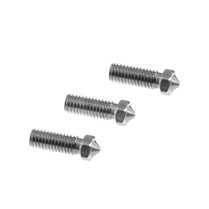 Alle metall edelstahl Vulkan Düse 0,4mm/0,6mm/0,8mm/1,0mm/1,75mm 3mm Verlängern Krater hotend Für 3D Drucker PLA/ABS
