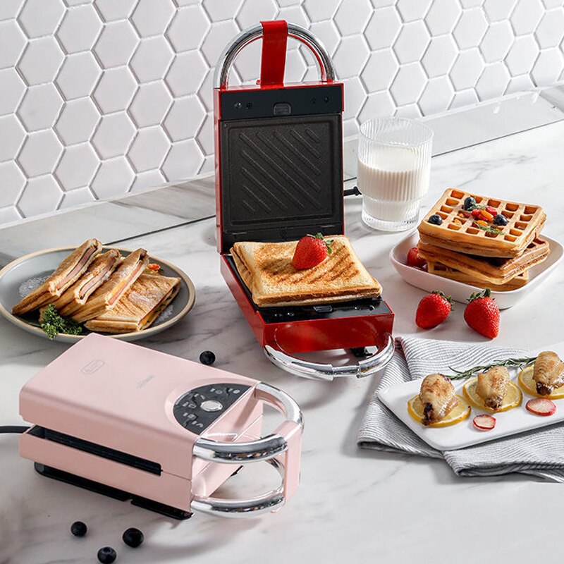 Electric Sandwich maker 5 in 1 Bread Maker Timed Waffle Makers Multifunctional Breakfast Machine Household bread Electric grill