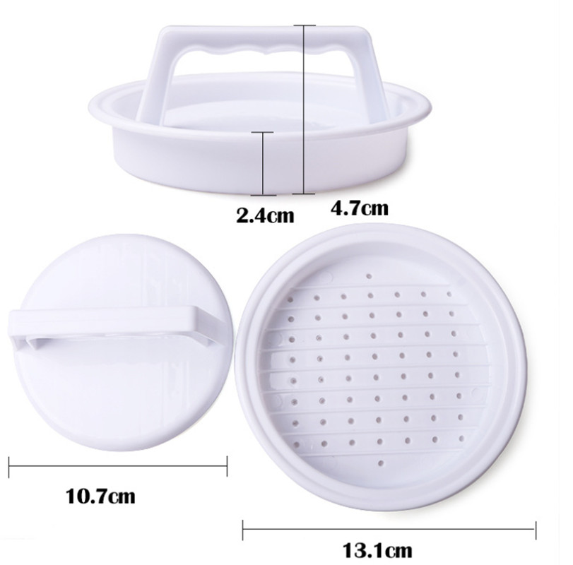 Patty Makers Meat Burger Maker Mold Burger Maker Cooking Tools Kitchen DIY Food Grade Plastic Hamburger Meat Press Tool