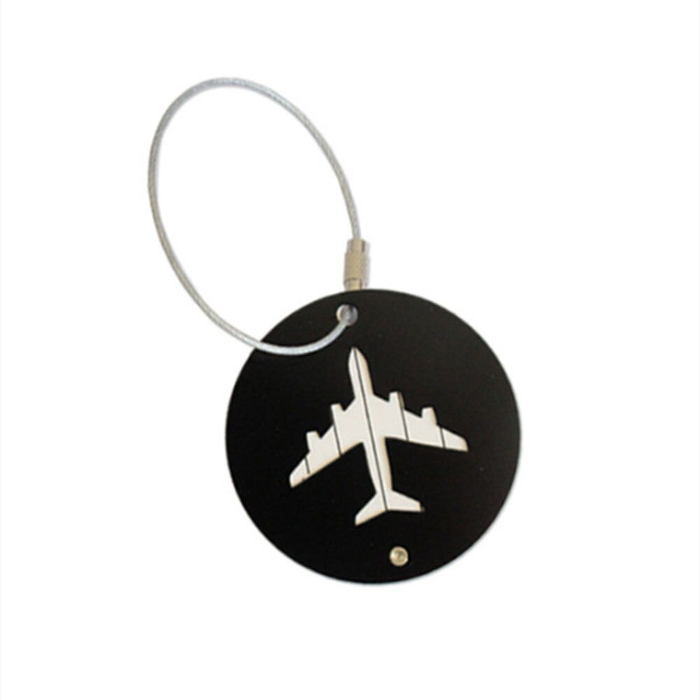 Aluminium Kofferlabels Koffer Label Naam Adres Id Zak Ronde Vorm Bagagelabel Reizen Accessoires 1 Pc