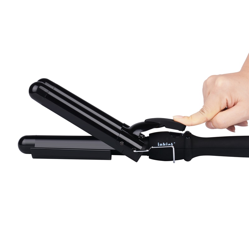 Portable 25mm Waver Deep Curly Hair Machine Curling Iron Heating Temperature Adjust Styling tools with Heat Resistant Glove Set