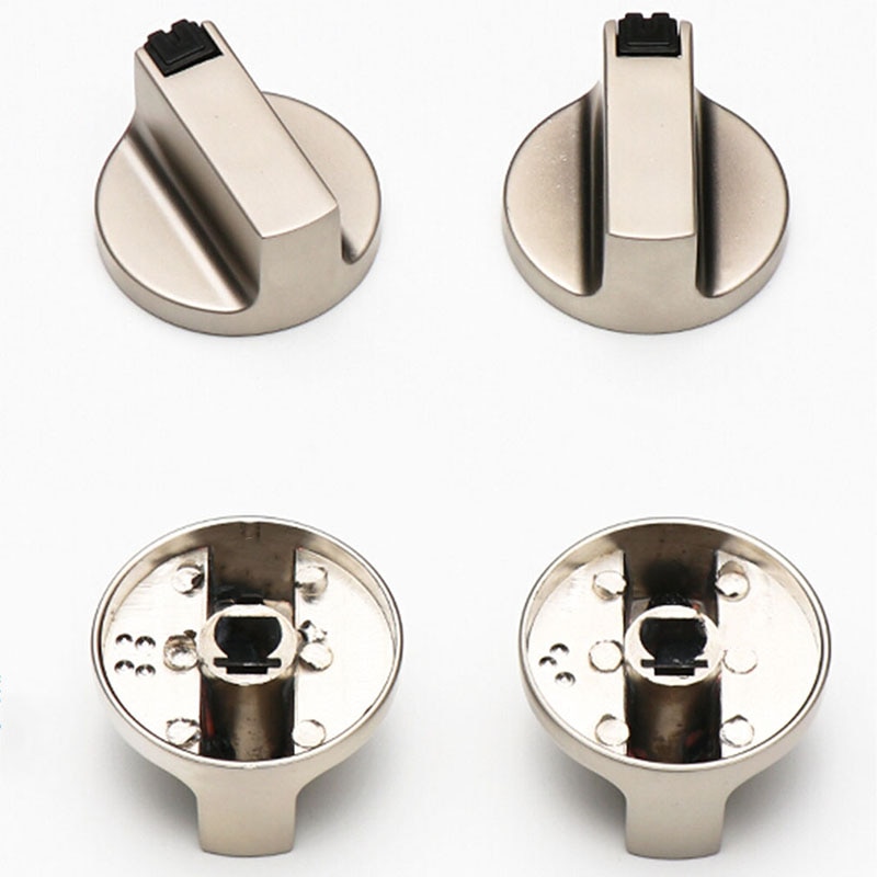 2 st universalknoppar för vridbrytare av metall 6mm / 8mm ersättningstillbehör hushållskök spis gasspisugn