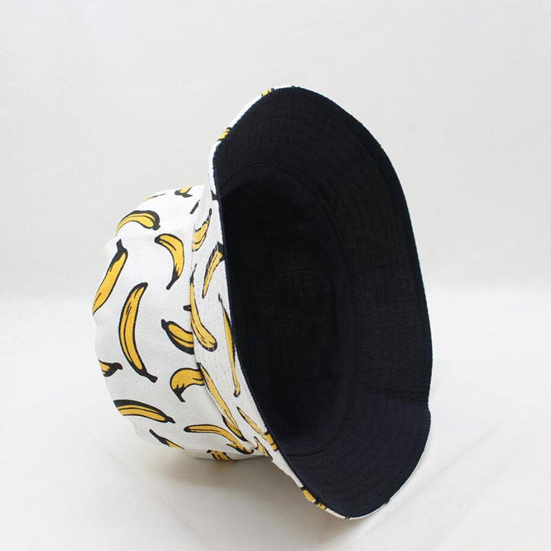 Ldslyjr Banana Fruit Print Bucket Hat Fisherman Hat Outdoor Travel Hat Sun Cap Hats for Men and Women 269