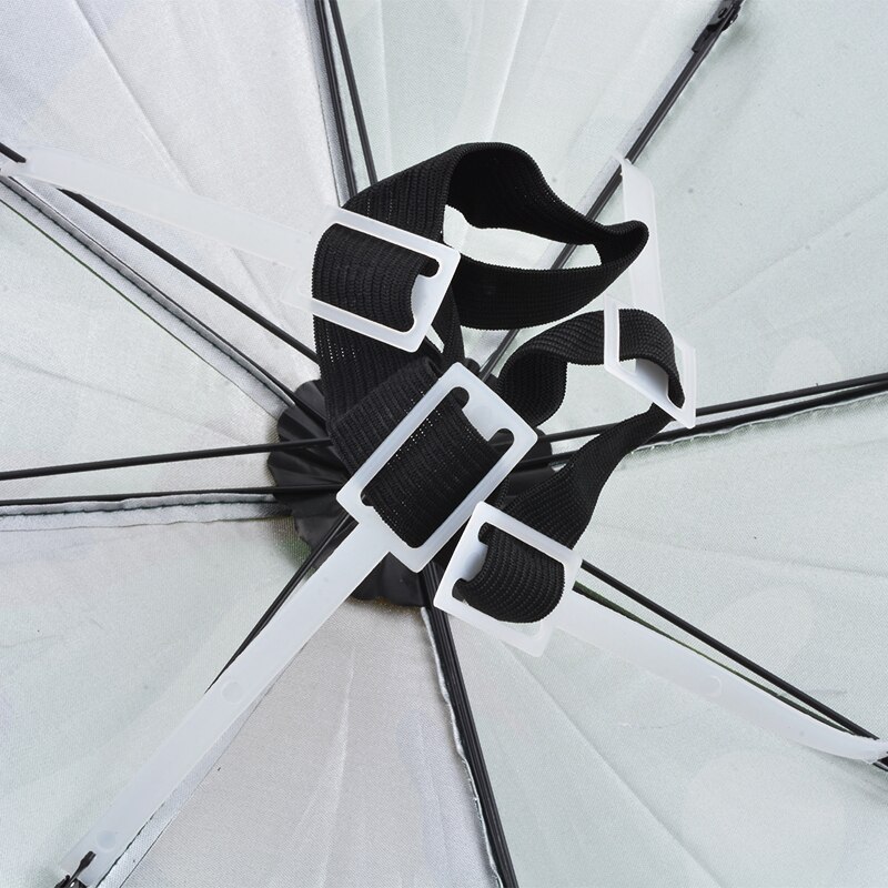 Sammenleggbar regnutstyr fiske lue hodeplagg paraply til fiske fotturer Strand lokk hode hattemaker utendørs camping