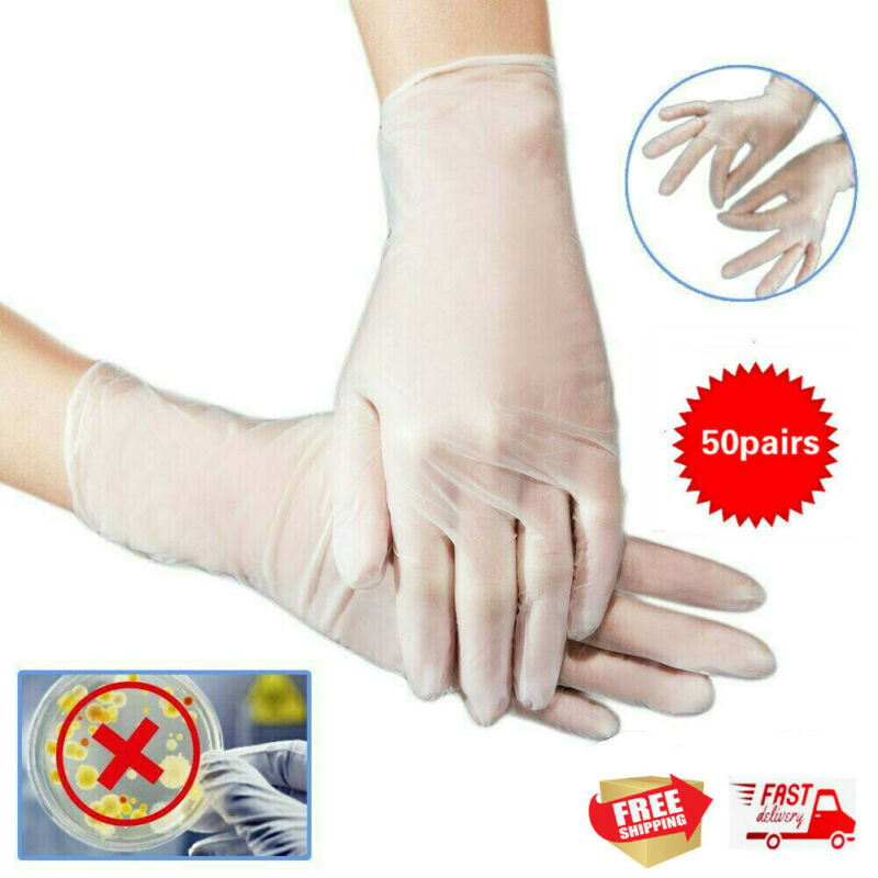 Disposable Nitrile Gloves Powder Free Non Latex Non Vinyl Grade 100 box