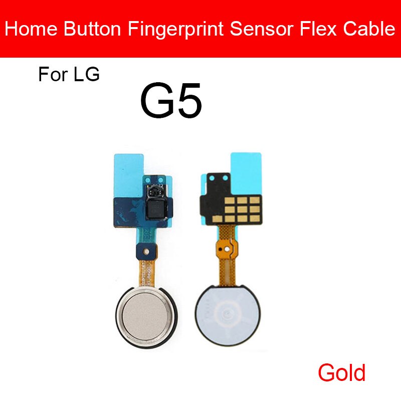 Heimat Taste Fingerabdruck Sensor biegen Kabel Für LG G5 G6 G7 ThinQ G710 Nexus 5X Finger Leser berühren Sensor biegen Band Ersatzteile: G5 Gold
