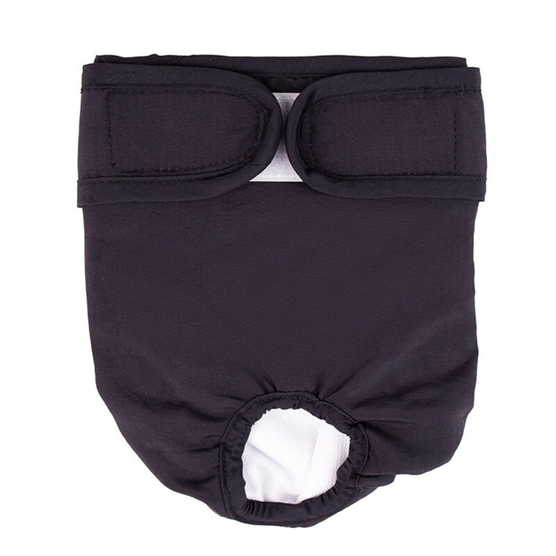 Bragas transpirables suaves para perros, pañales lavables para Fisiología, pantalones cortos para cachorros sin entrenamiento, para perros y mujeres, con suministros de calor, XS-XL: Negro / XS