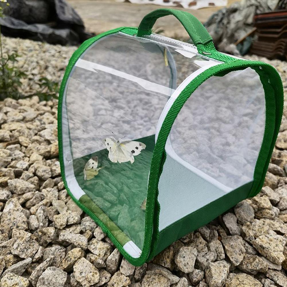 Draagbare Vlinder Kooi Handling Transparante Mesh Kooi Critter Kooi Vlinder Mesh Terrarium Habitat Net Voor Tuin