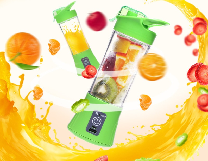 400ml bærbare blender juicer kopp usb oppladbar elektrisk automatisk grønnsak frukt sitrus appelsin juice maker kopp mixer flaske