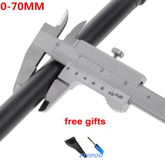 Mini Vernier Caliper 70mm Stainless steel Hardened Metric Machinist vernier caliper thickness gauge 0-70/100/150/200/300mm: 0-70mm