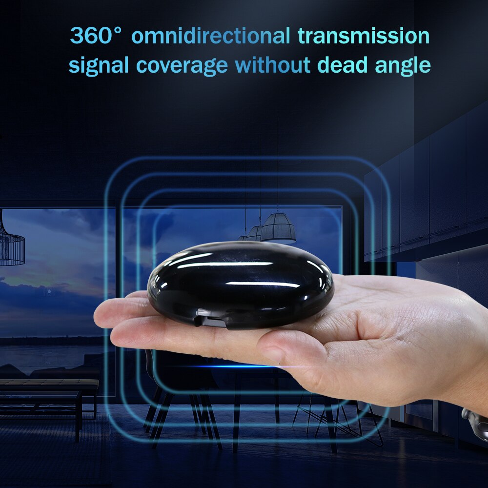 WiFi Tuya Smart Universal IR/RF Remote Controller for Air Conditioner TV with Temperature Humidity Sensor by Alexa Google Home